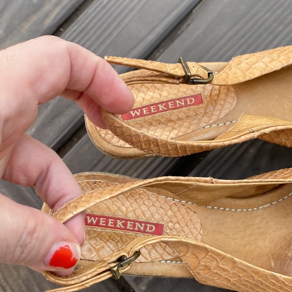 Weekend leather fish-scale heels - Picture 6 of 14